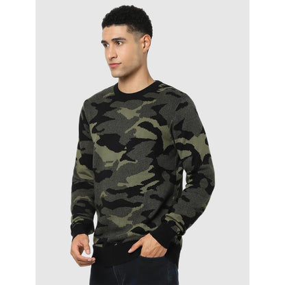 Multi Camouflage Cotton Sweater