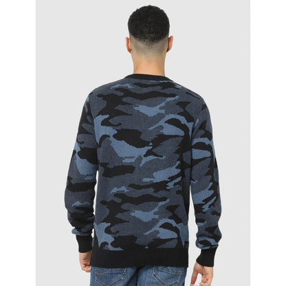 Multi Camouflage Cotton Sweater