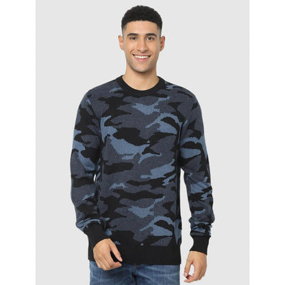 Multi Camouflage Cotton Sweater