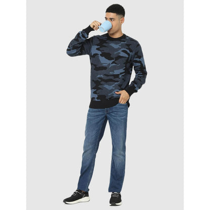 Multi Camouflage Cotton Sweater