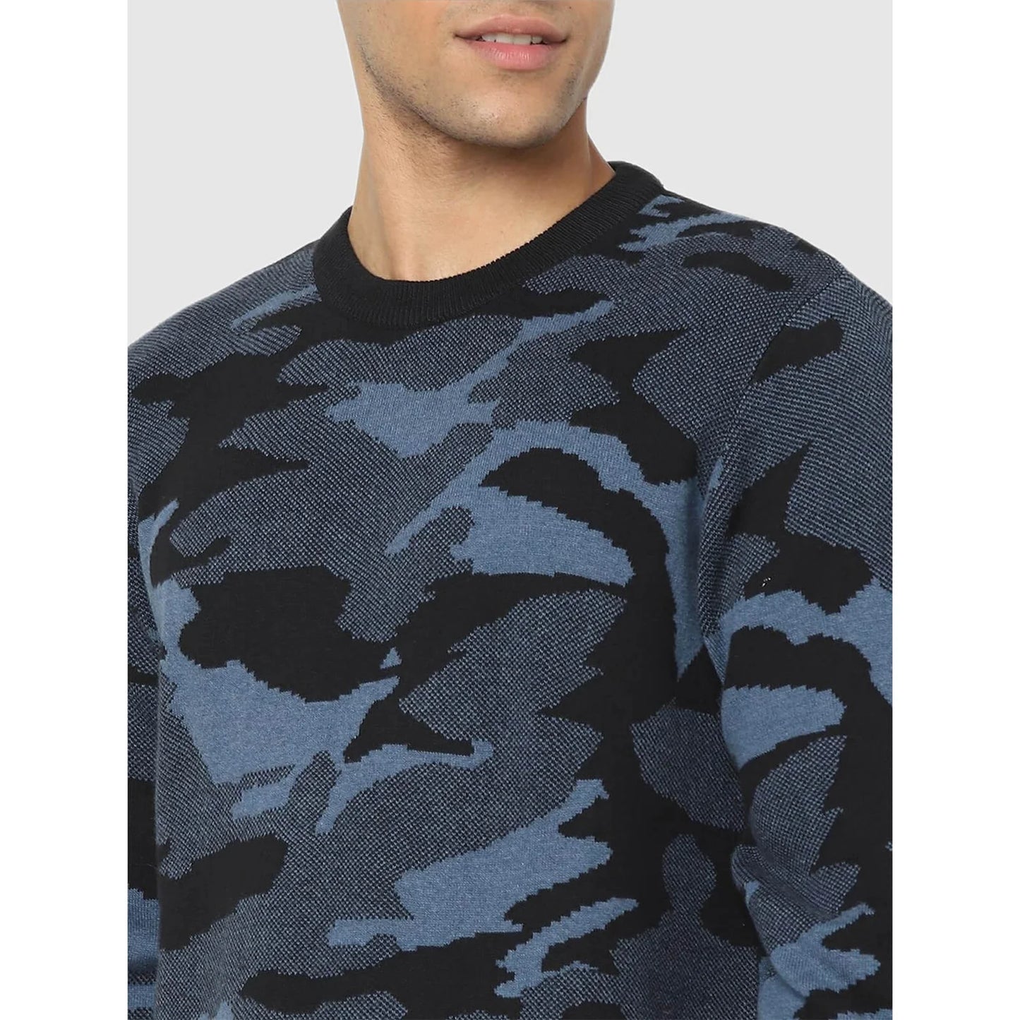 Multi Camouflage Cotton Sweater