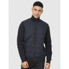 Celio* Solid Regular Fit Cotton-Blend Navy Blue Jacket