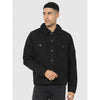 Celio* Solid Regular Fit Cotton Black Jacket