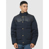 Celio* Solid Regular Fit Cotton-Blend Navy Blue Jacket