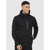 Celio* Solid Regular Fit Cotton-Blend Black Jacket