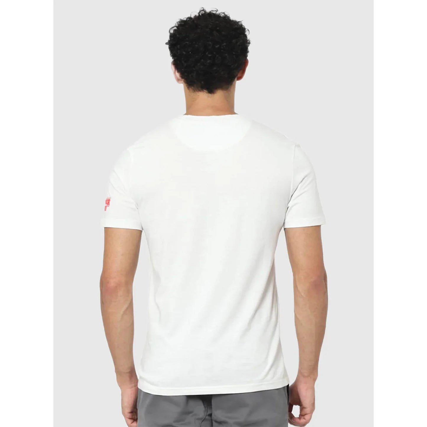 Stranger Things White Printed Cotton T-Shirt