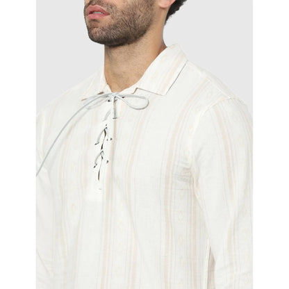 White Striped Cotton Shirt