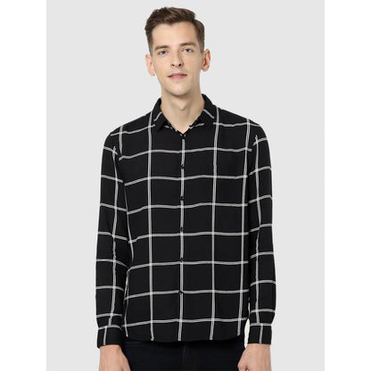 Black Checks Cotton Shirt