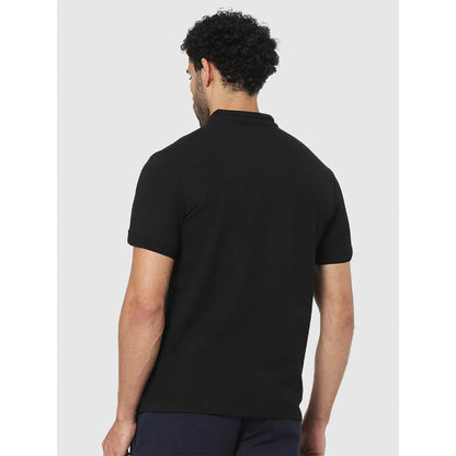 Celio* Striped Regular Fit Athletic Black T-Shirt