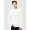Celio* Checked Regular Fit Cotton White Sweater