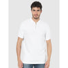 Celio* Solid Regular Fit Cotton White T-Shirt