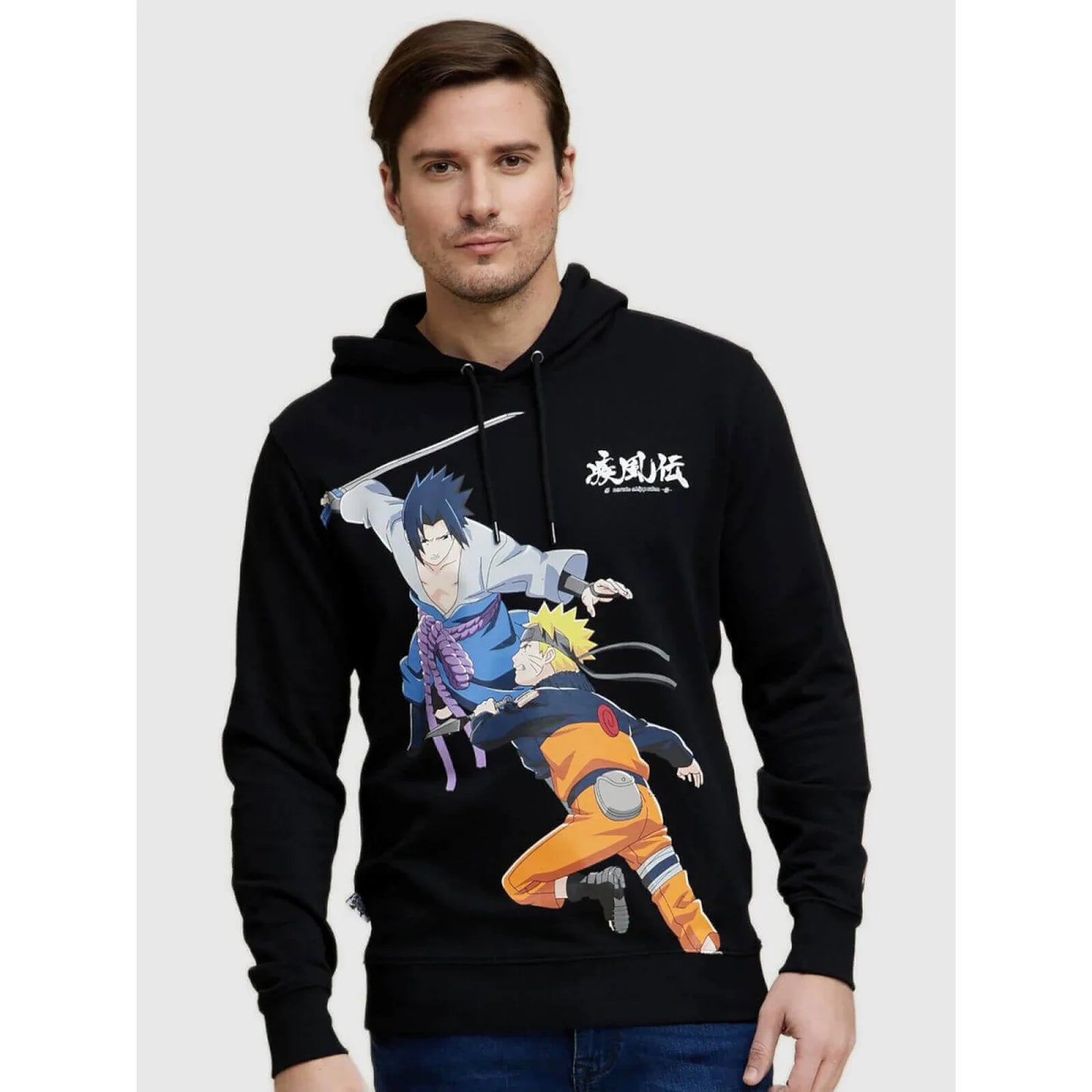 Naruto - Black Cotton Printed Sweatshirt