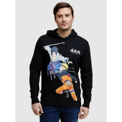 Naruto - Black Cotton Printed Sweatshirt