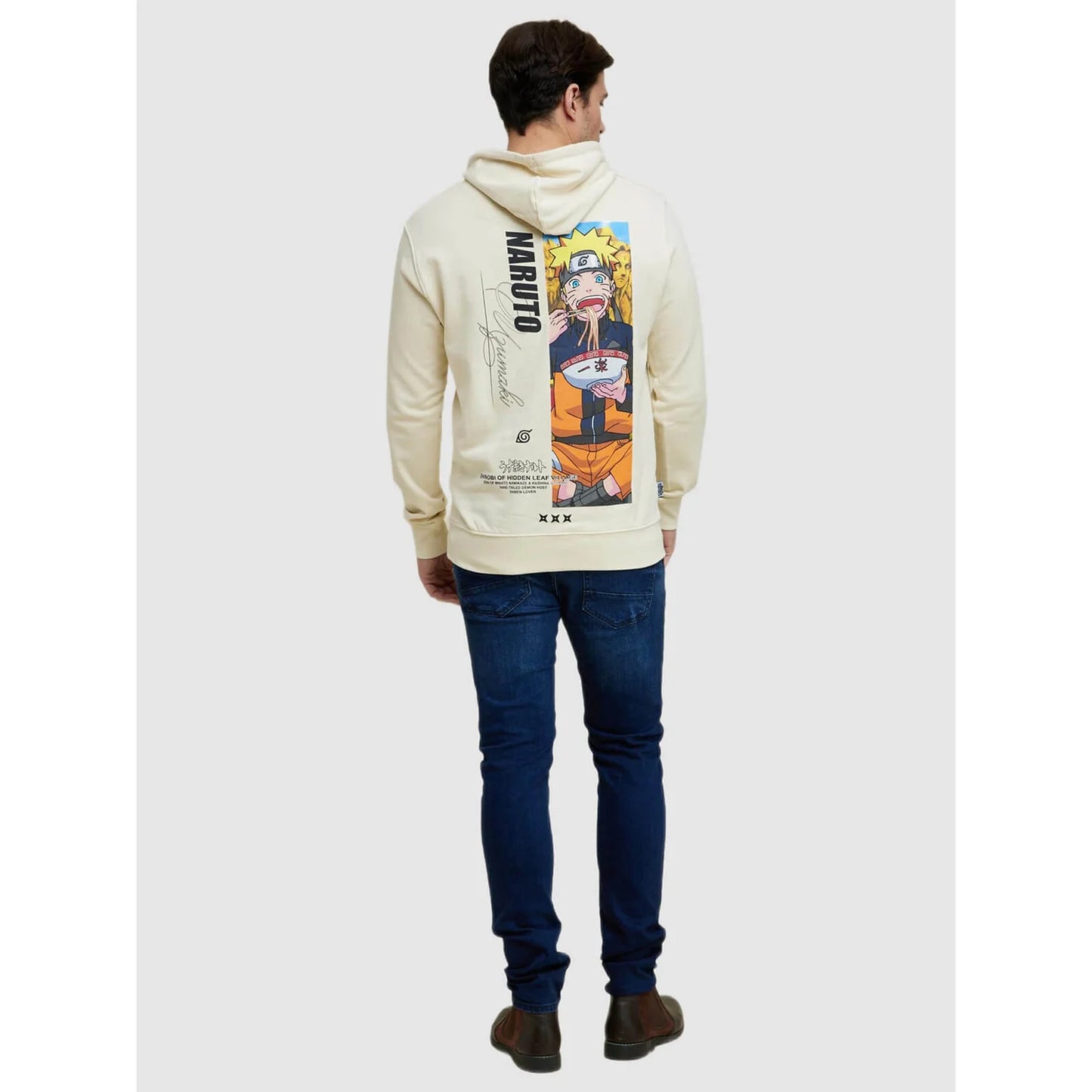 Naruto - Beige Cotton Printed Sweatshirt