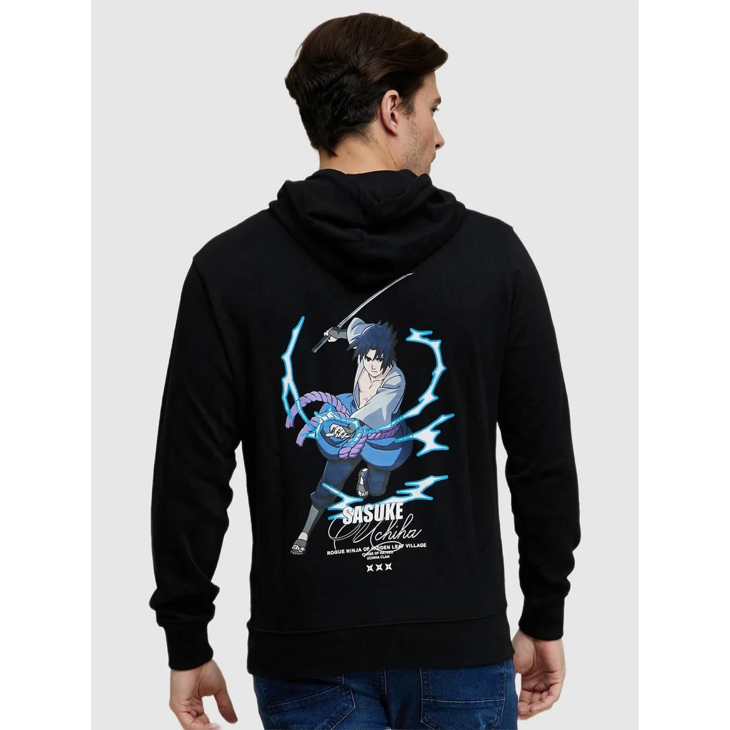 Naruto - Black Cotton Printed Sweatshirt