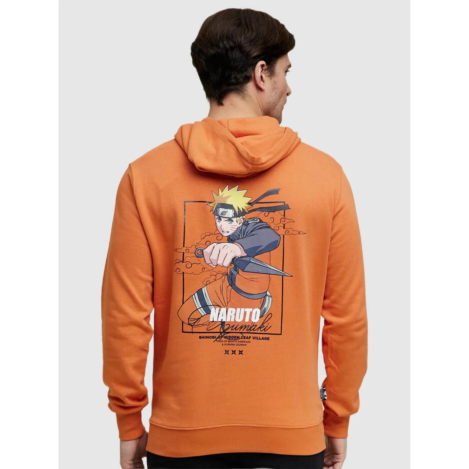 Naruto - Orange Cotton Printed Sweatshirt