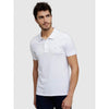 Celio* Solid Regular Fit Cotton White T-Shirt