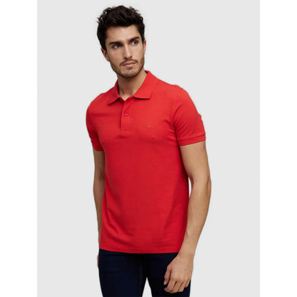 Red Solid Cotton T-Shirt