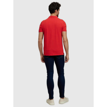 Red Solid Cotton T-Shirt