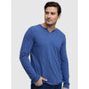 Celio* Solid Regular Fit Cotton Blue T-Shirt