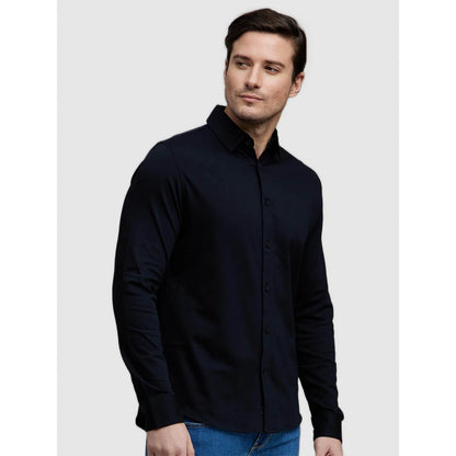 Black Solid Cotton Shirt