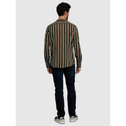 Green Striped Viscose Shirt