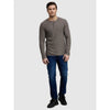 Celio* Solid Slim Fit Cotton-Blend Grey T-Shirt