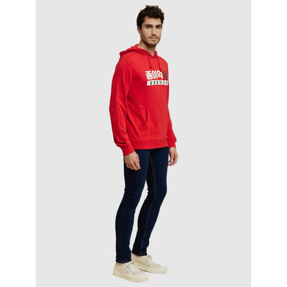 Money Heist Korea - Red Cotton Printed Sweatshirt