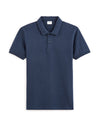 Celio* Solid Regular Fit-100%  Cotton Polo T-Shirt-Navy Blue