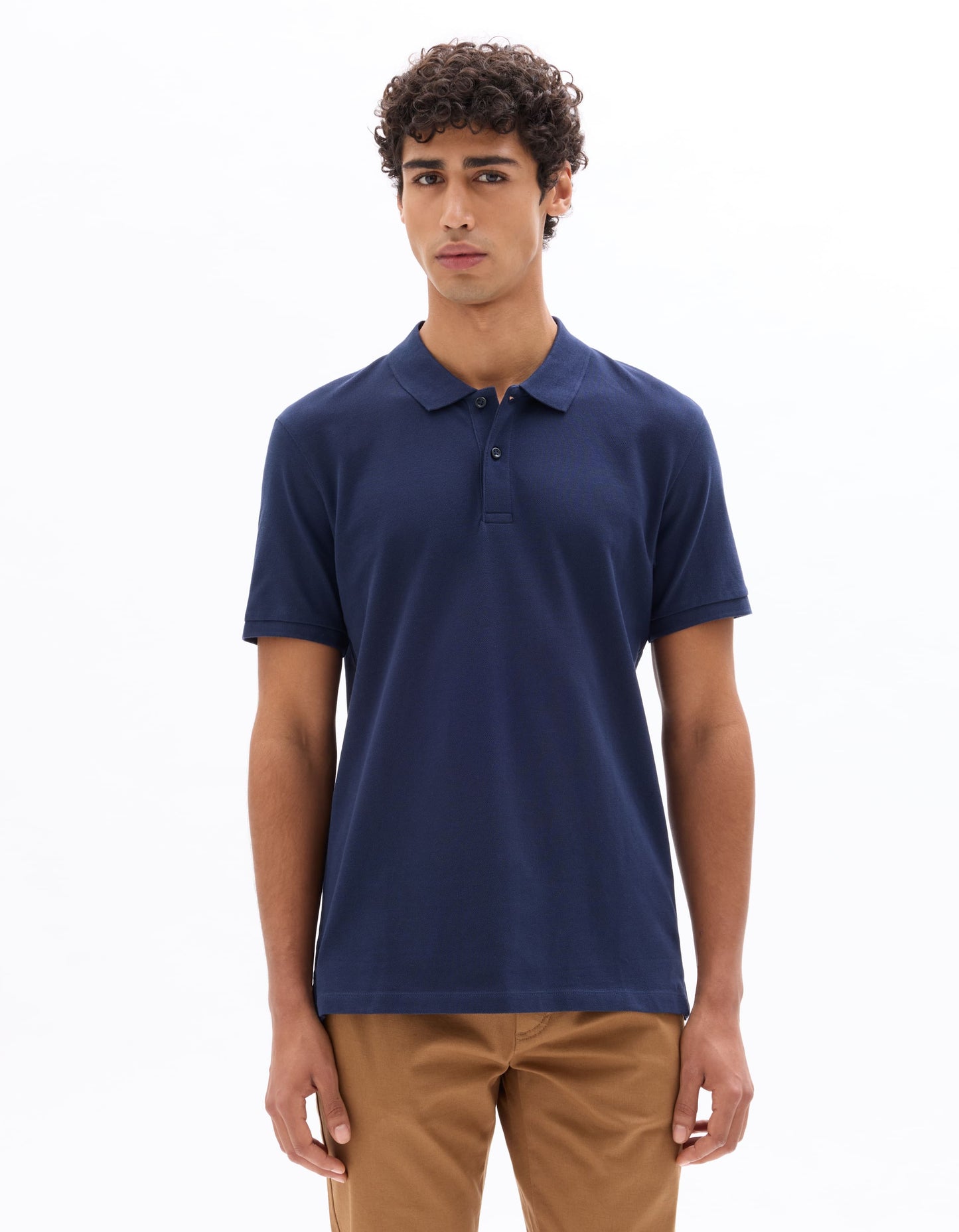 Celio Solid Regular Fit Cotton Navy Tshirts
