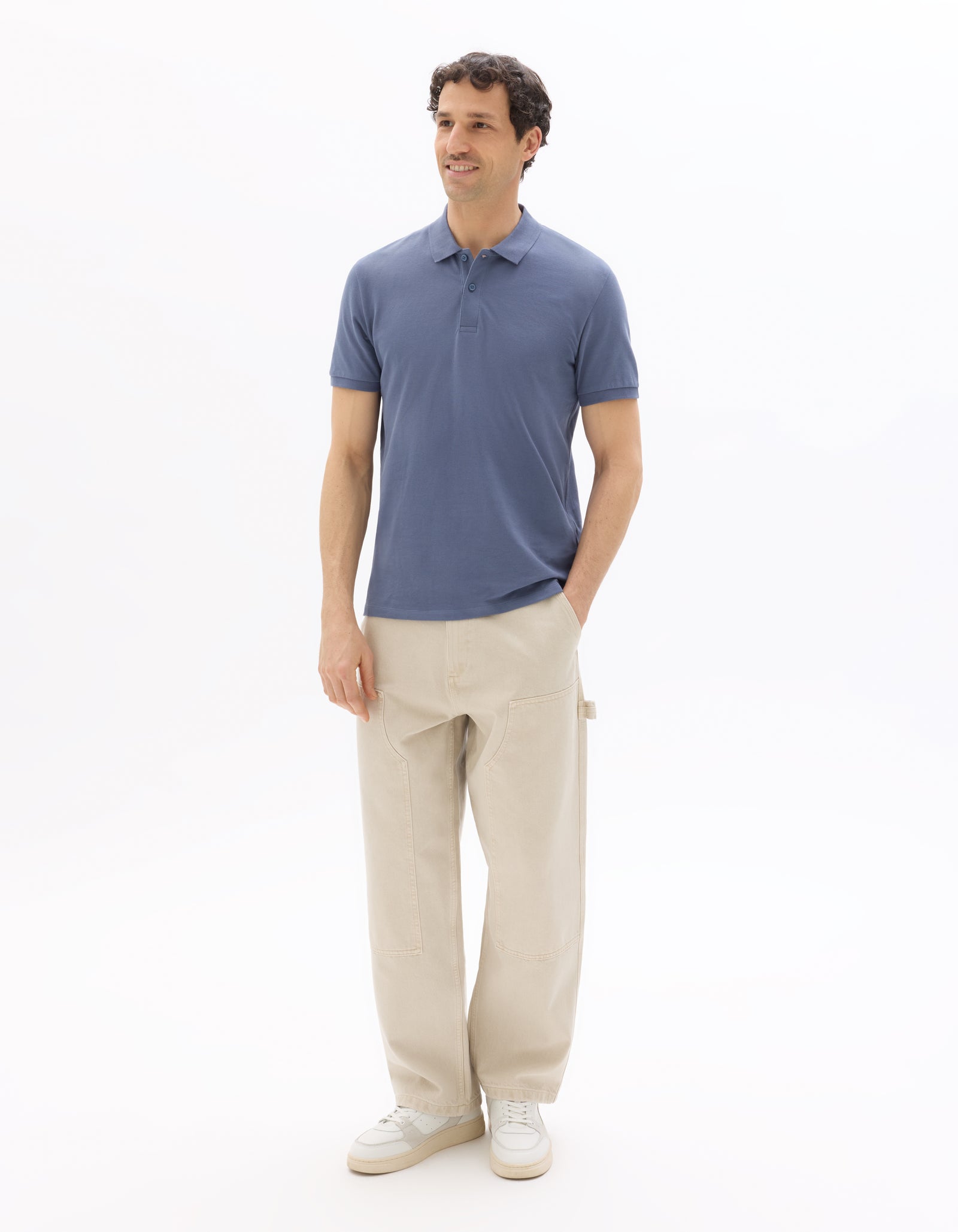 Celio* Solid Cotton Regular Fit Blue Men T-Shirts