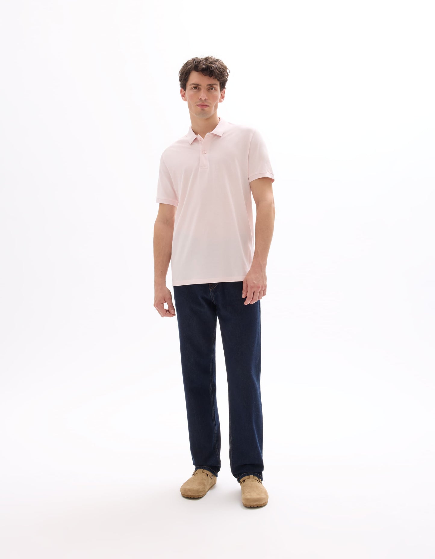 Celio Solid Regular Fit Cotton Pink Tshirts