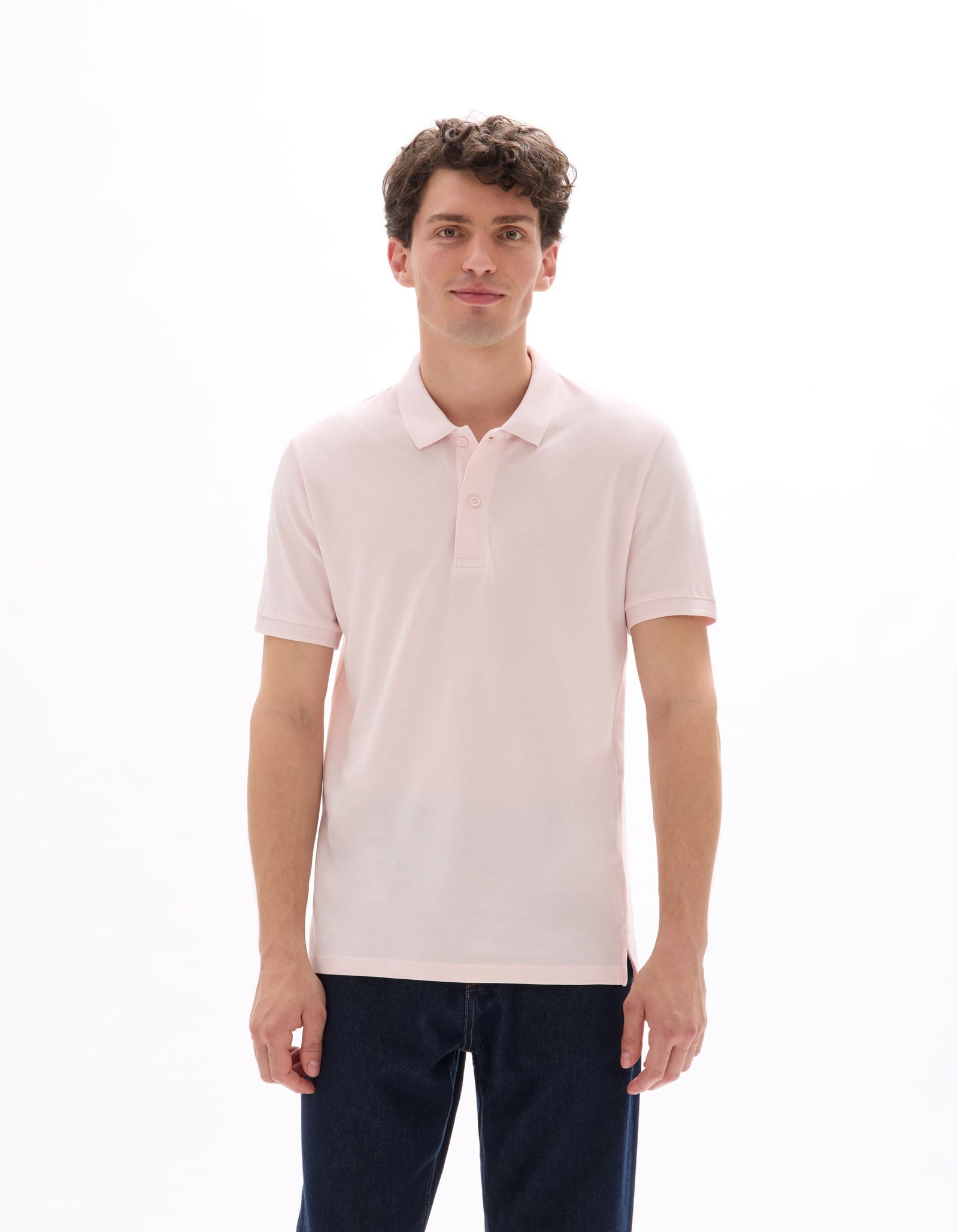 Celio Solid Regular Fit Cotton Pink Tshirts