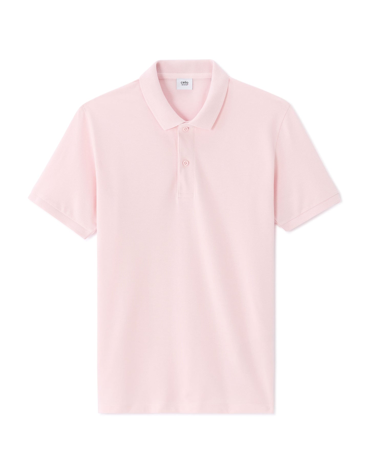 Celio Solid Regular Fit Cotton Pink Tshirts