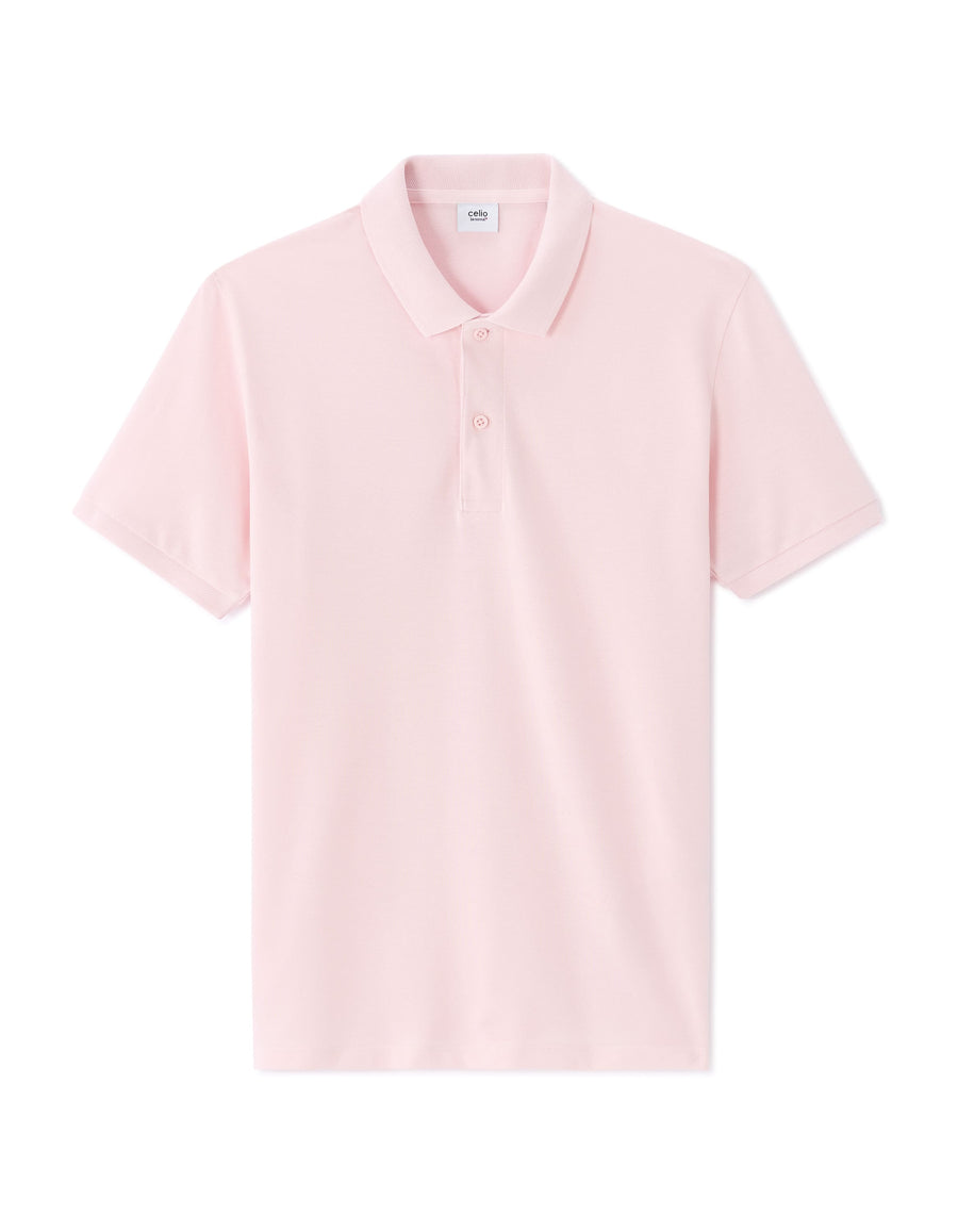 Celio Solid Regular Fit Cotton Pink Tshirts