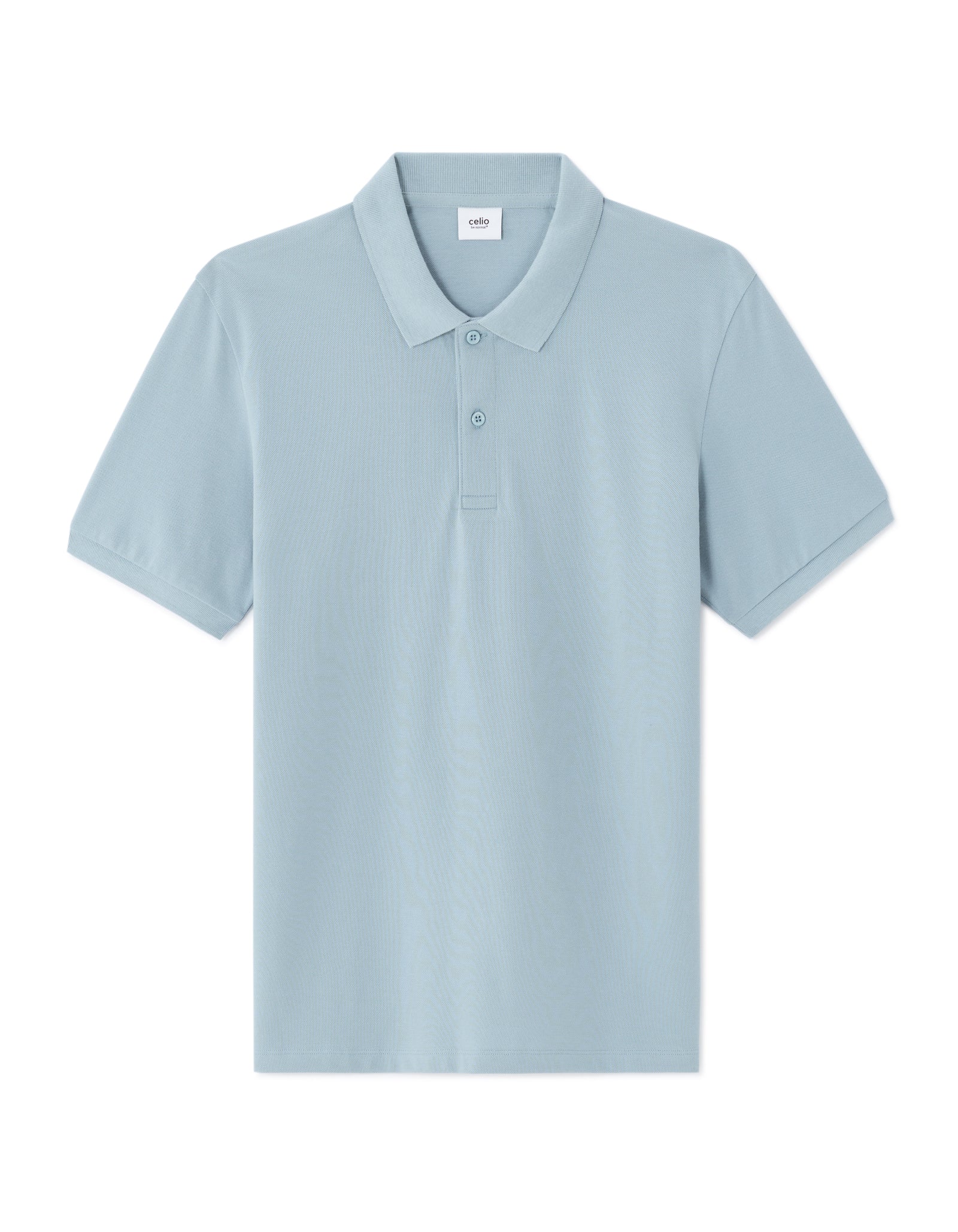Celio Mens Blue Solid Regular Fit Cotton T-Shirts