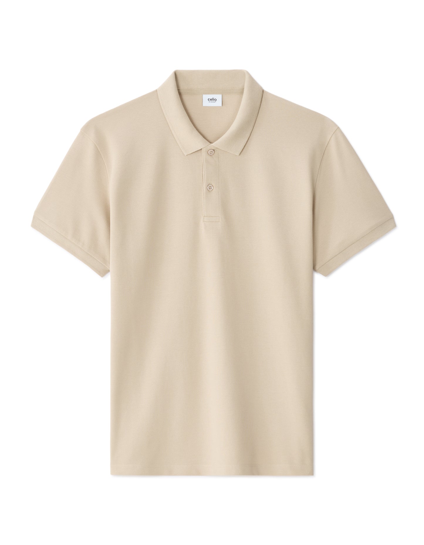 Celio* Regular Fit Beige Solid Cotton Men T-Shirts