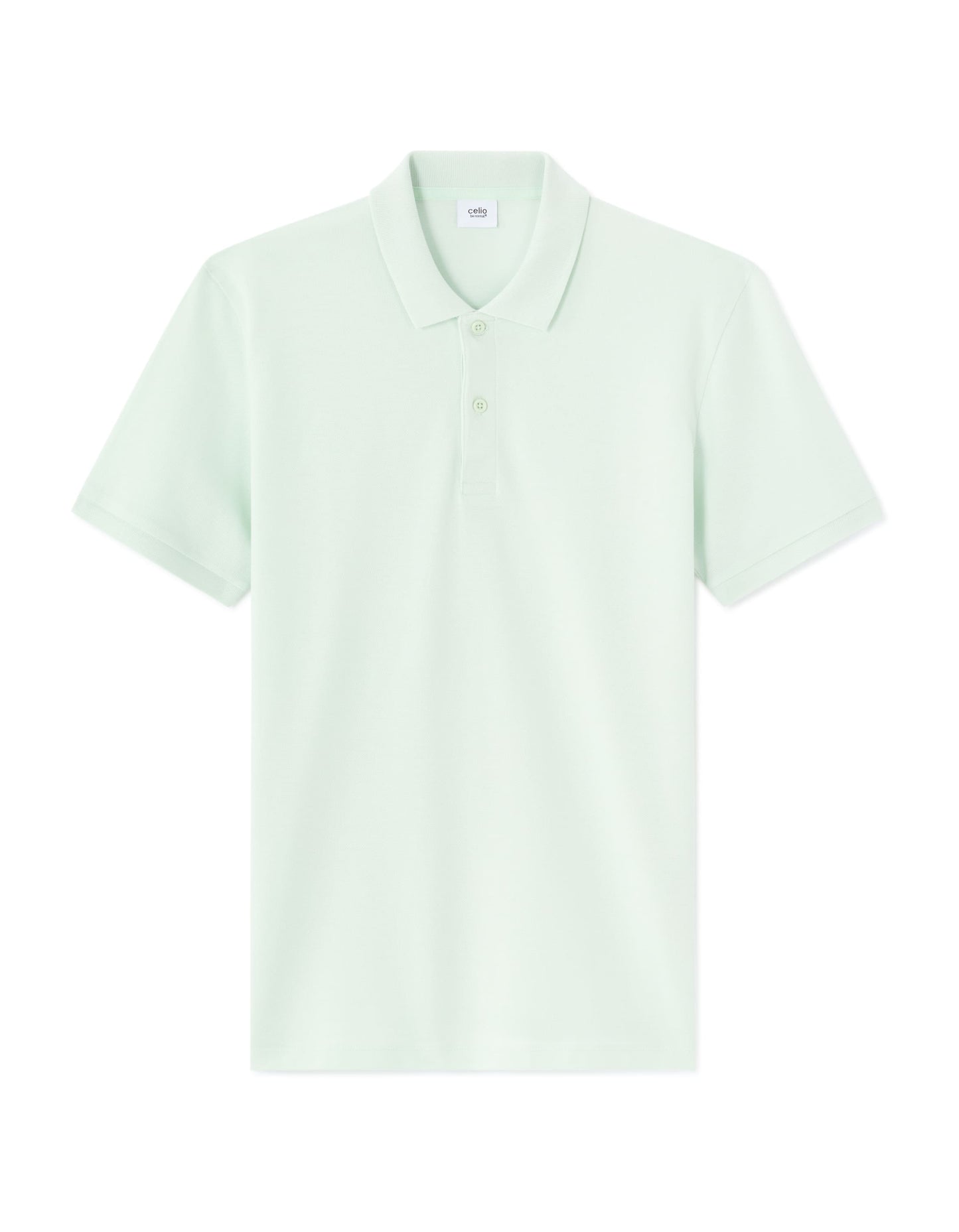 Celio Solid Regular Fit Cotton Green Tshirts