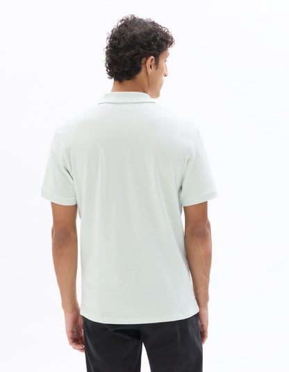 Celio Solid Regular Fit Cotton Green Tshirts