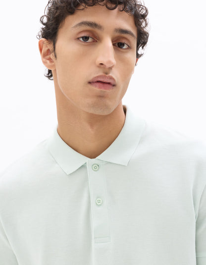 Celio Solid Regular Fit Cotton Green Tshirts