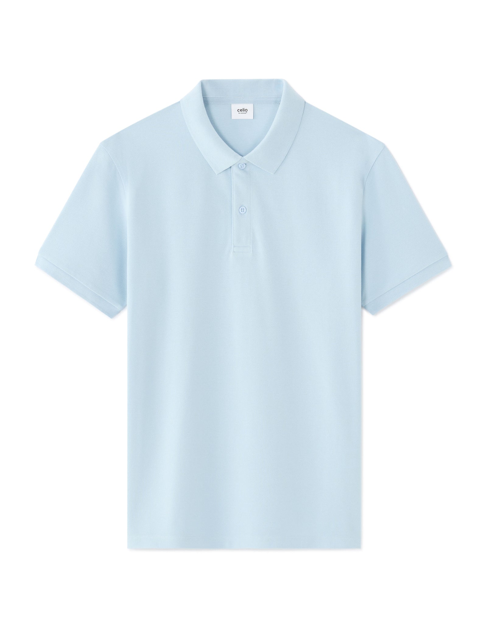 Regular Fit 100% Cotton Polo T-Shirt - Blue