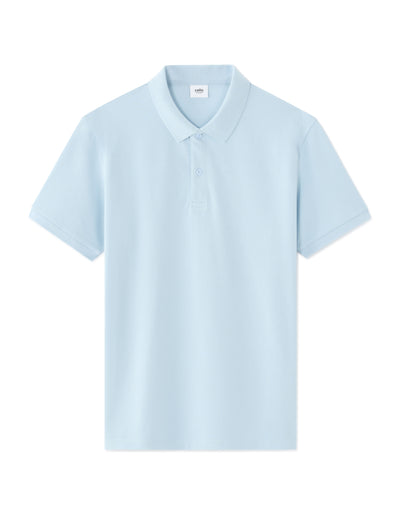 Regular Fit 100% Cotton Polo T-Shirt - Blue