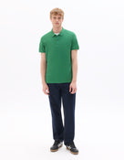 Regular Fit 100% Cotton Solid Polo Collar T Shirts - Green
