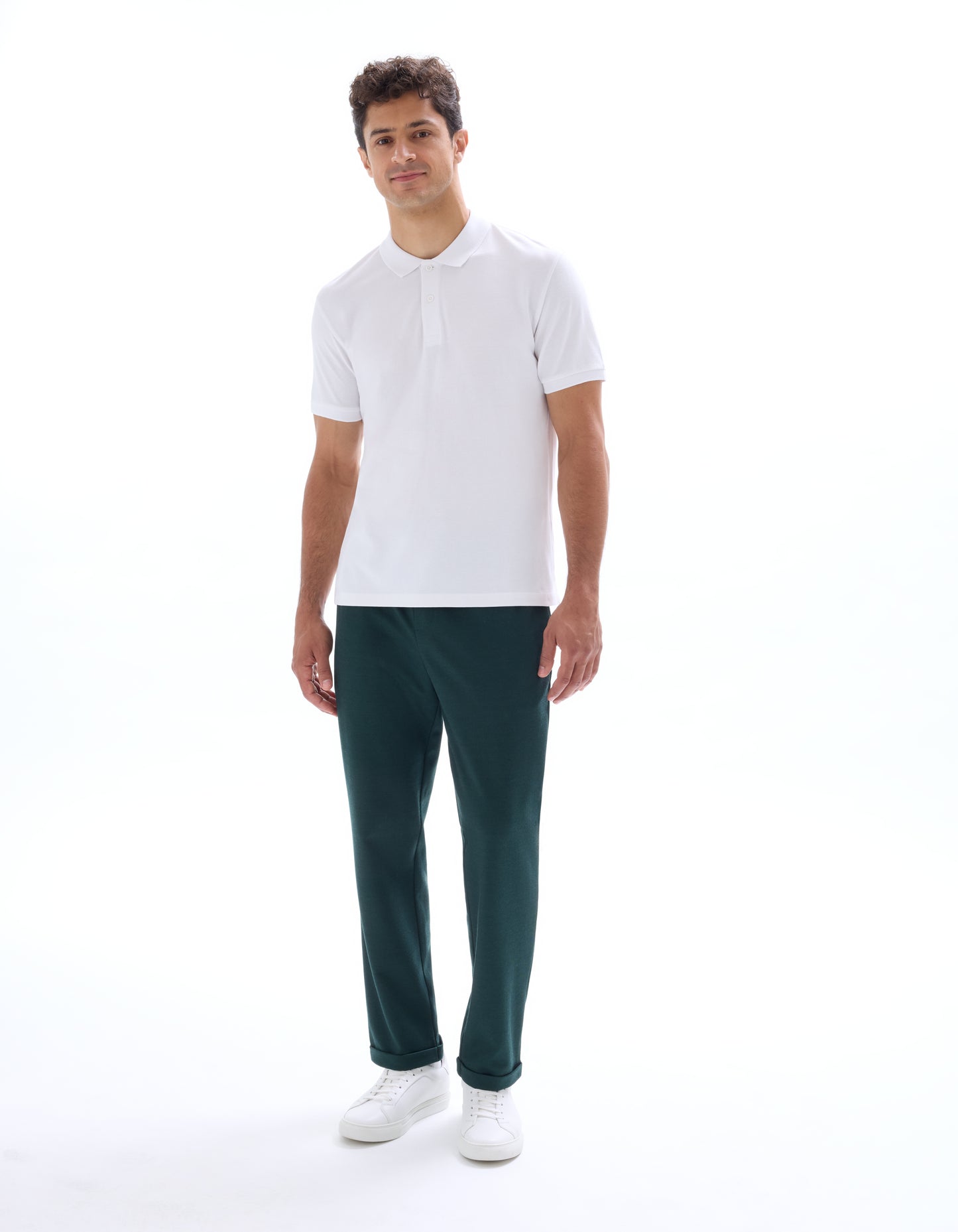 Celio* Solid Regular Fit Cotton White T-Shirt