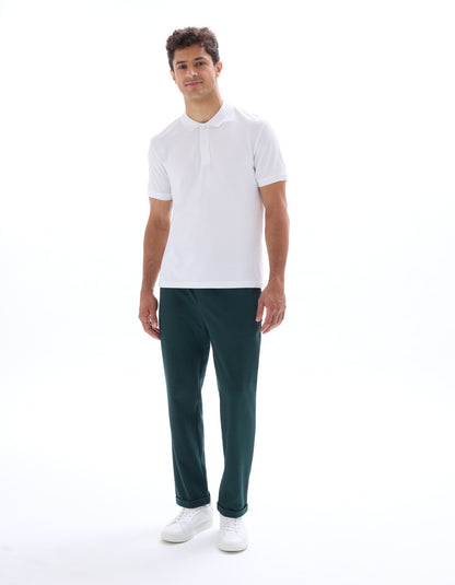 Celio* Solid Regular Fit Cotton White T-Shirt