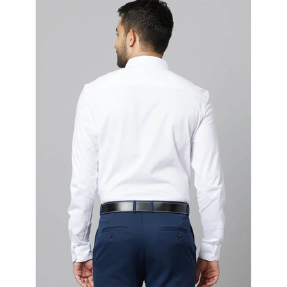 White Solid Cotton Shirt