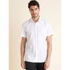 Celio* Solid Regular Fit Cotton White Shirt
