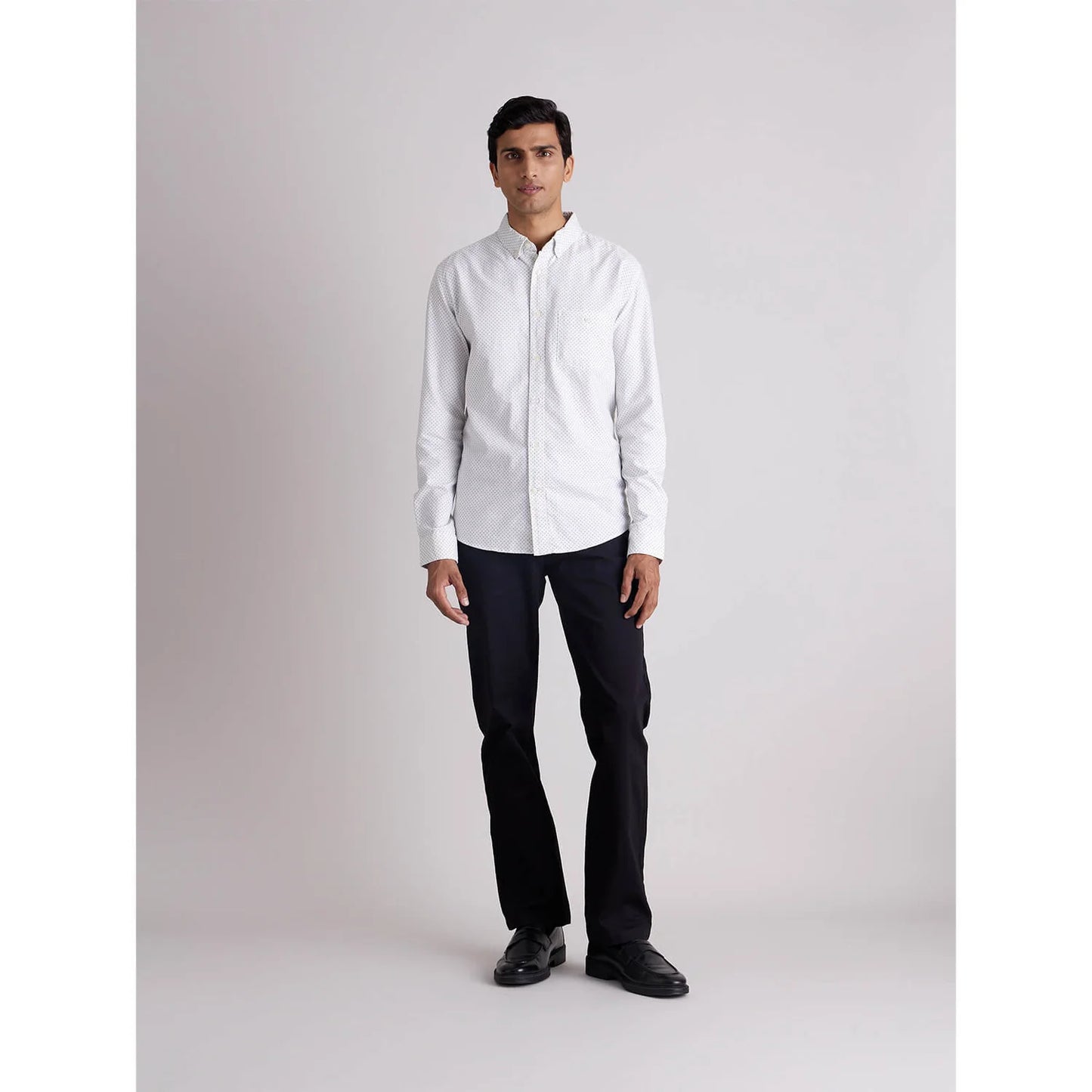 Light Blue Solid Cotton Shirt