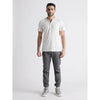 Celio* Solid Regular Fit Poly-Cotton White T-Shirt