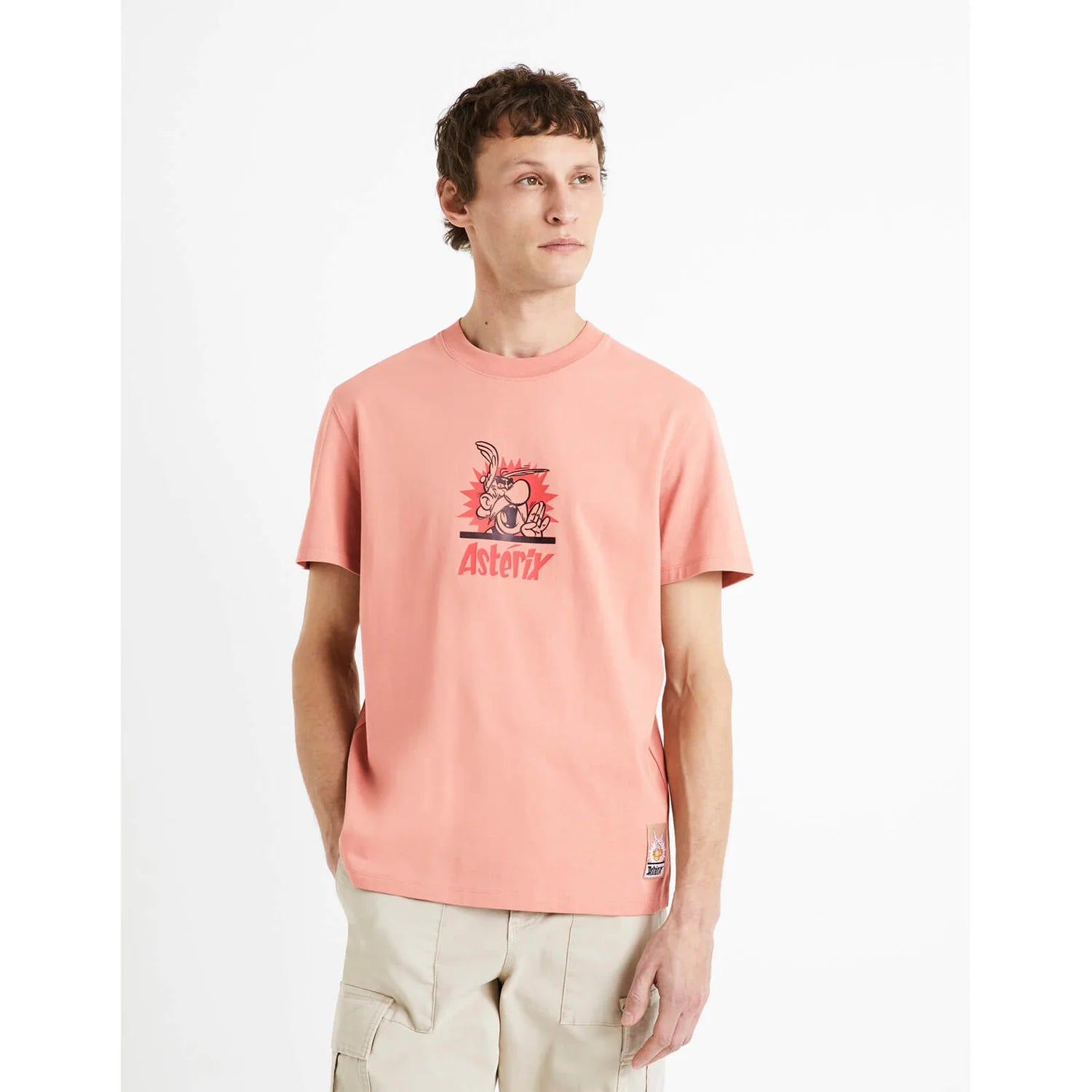 ASTERIX - Pink Printed Cotton T-shirt